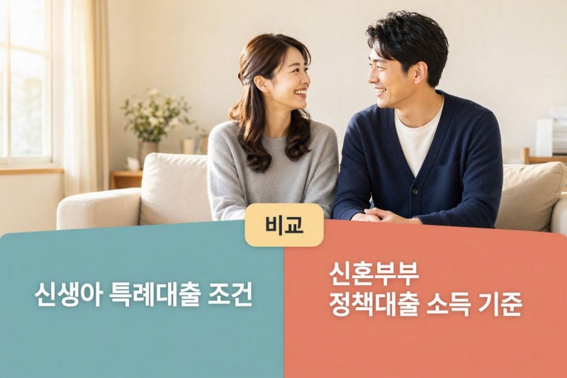 신생아 특례대출 조건과 신혼부부 정책대출 소득 기준, 나에게 유리한 선택은?