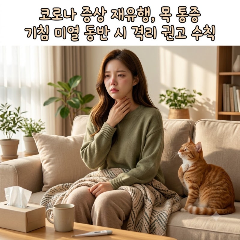 코로나 증상 재유행, 목 통증 기침 미열 동반 시 격리 권고 수칙