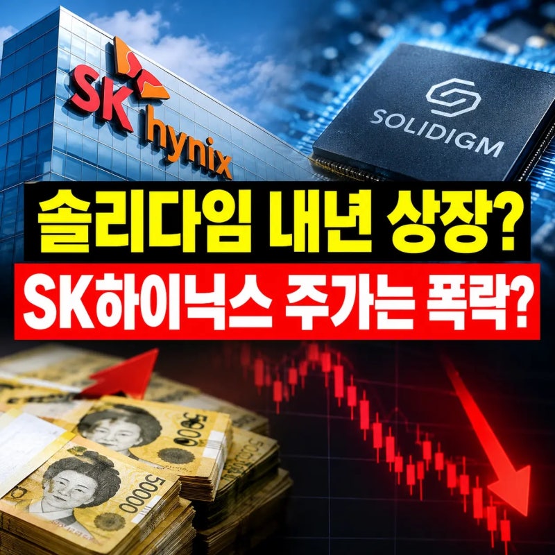 "10조에 샀는데 5년만에 204조원?" SK하이닉스 솔리다임 상장 시 주가 폭락?