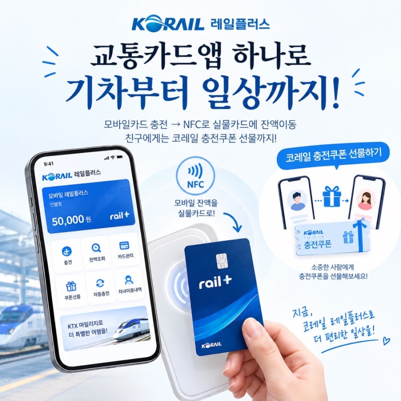 코레일 레일플러스 앱 후기｜서울↔전주 장거리커플의 교통카드앱 사용해보니
