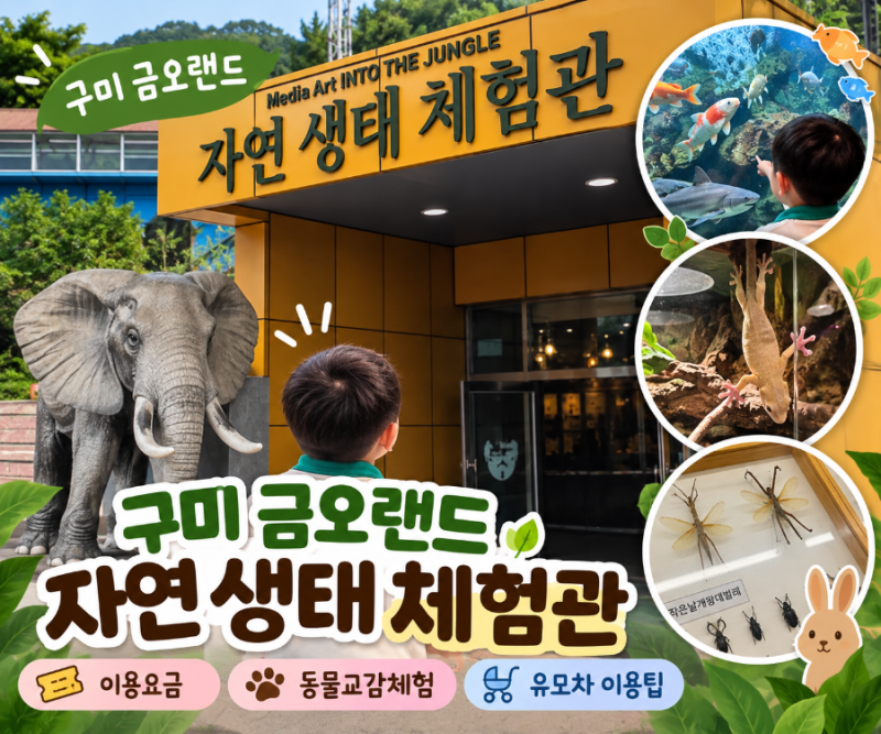 구미 금오랜드 자연생태체험관｜아이와 가볼만한 곳, 이용요금·동물교감·유모차 후기