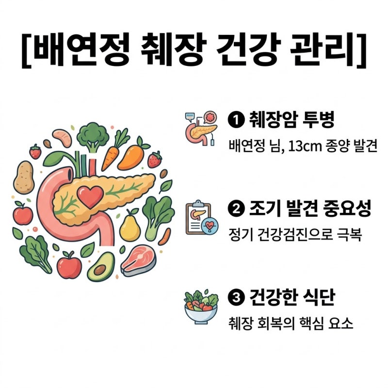 배연정 췌장 음식, 췌장암 수술 후 관리 꿀팁 대방출!