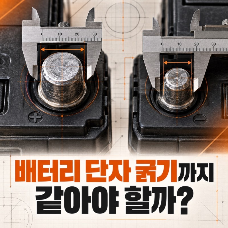 평택 자동차 배터리 구매 전, 단자 굵기까지 같아야 할까?