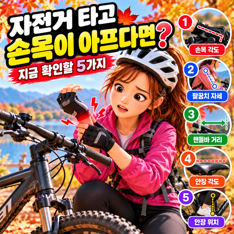 자전거 핸들바 높이 조절 후 손목이 아프다면? 자세·안장 위치 확인법
