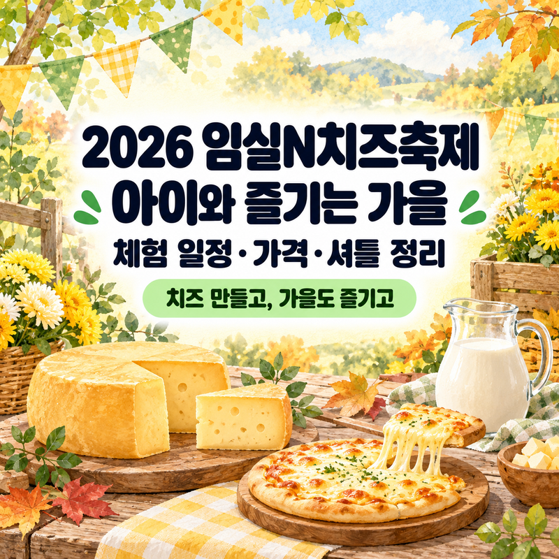 2026 임실N치즈축제｜아이와 즐길 체험 일정·비용·주차 정리
