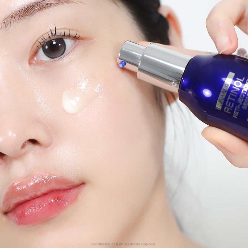 나비존모공 탄력 꽉 잡아주는 피부과*급 콜라겐 부스팅 아이오페 레티놀 레티젝션™ 세럼 후....