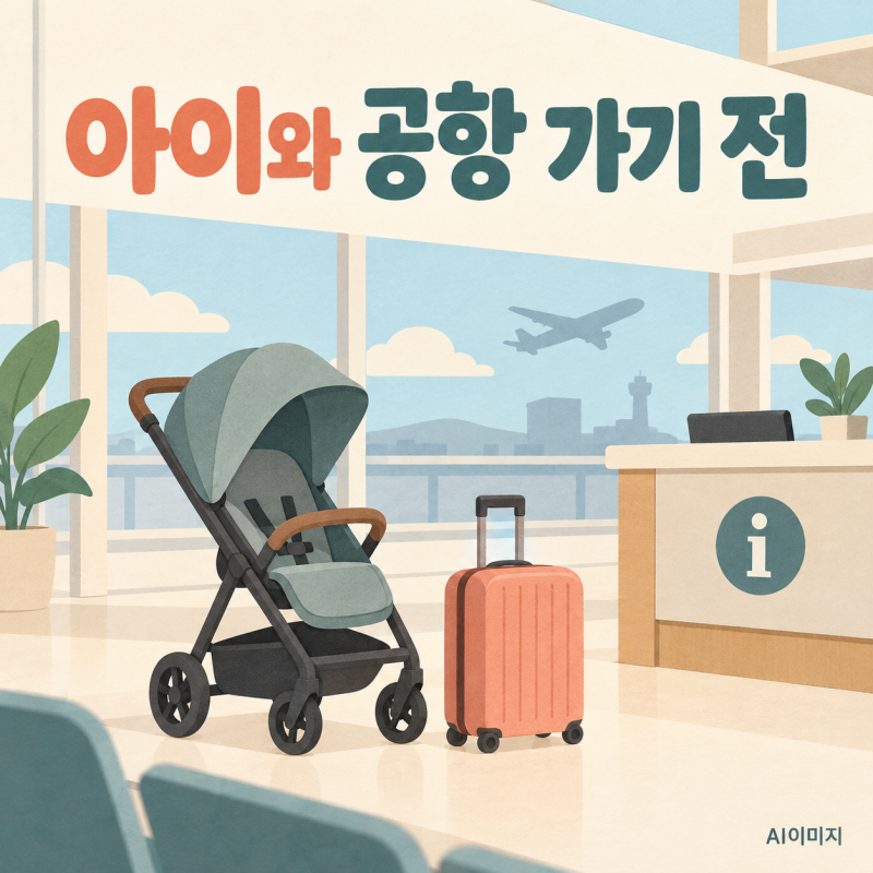 인천공항 유모차 무료대여, 아이와 출국할 때 먼저 확인할 3가지