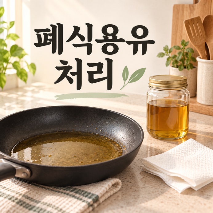폐식용유 처리, 남은 기름 버리는 방법 정리