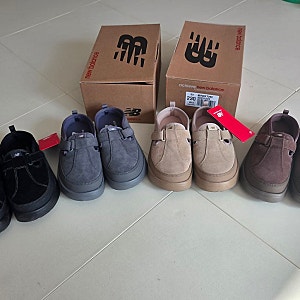 뉴발란스 로버 스웨이드 뮬 신상 브라운&그레이 구매 후기, 블랙, 베이지도 있는데 또 산 이....