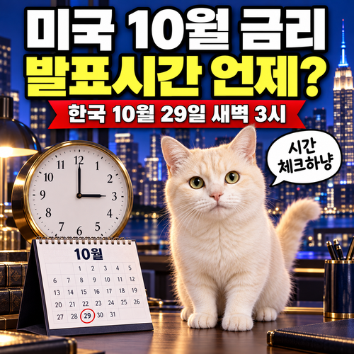 미국 10월 금리 발표일 언제? FOMC 발표시간 한국시간