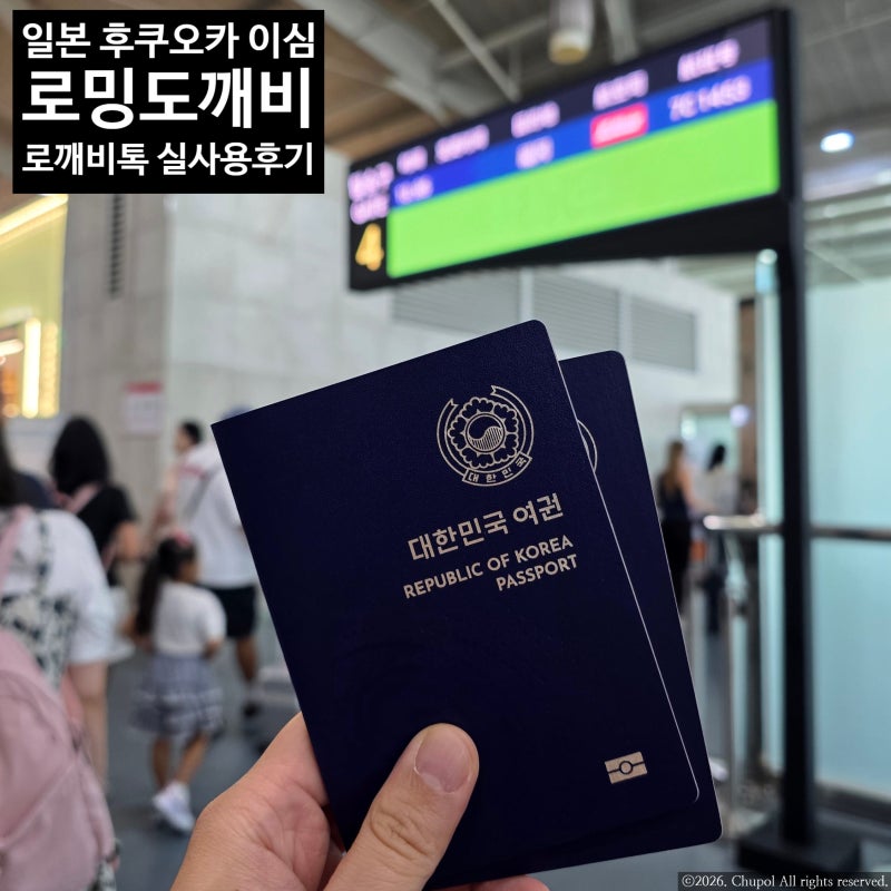 일본 후쿠오카 이심 로밍도깨비 로깨비톡 실사용 후기
