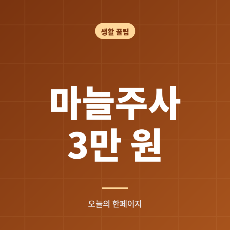 수액가격 마늘주사 3만 원 안팎, 급여 수액과 차이와 실손 보장 확인