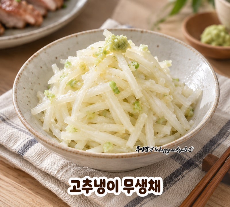 편스토랑 김재중 고추냉이 무생채 만들기 와사비무생채