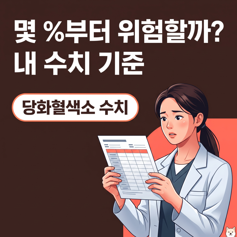 당화혈색소수치 5.7%와 6.5%의 진짜 의미 (선택 전 기준)