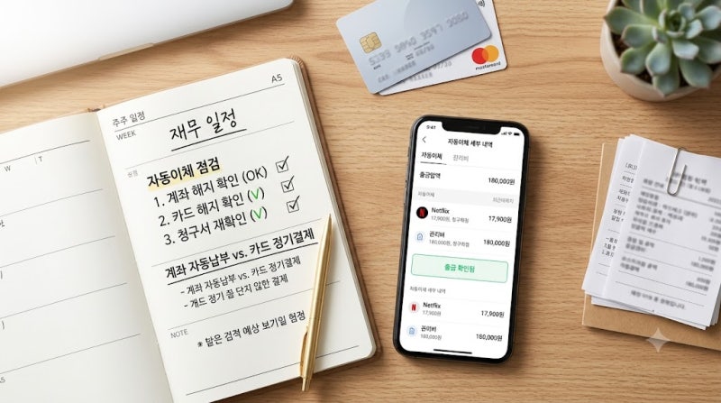 카드 자동이체 분명 해지했는데 왜 또 출금될까? 계좌·카드 혼동 완벽 정리와 대처법