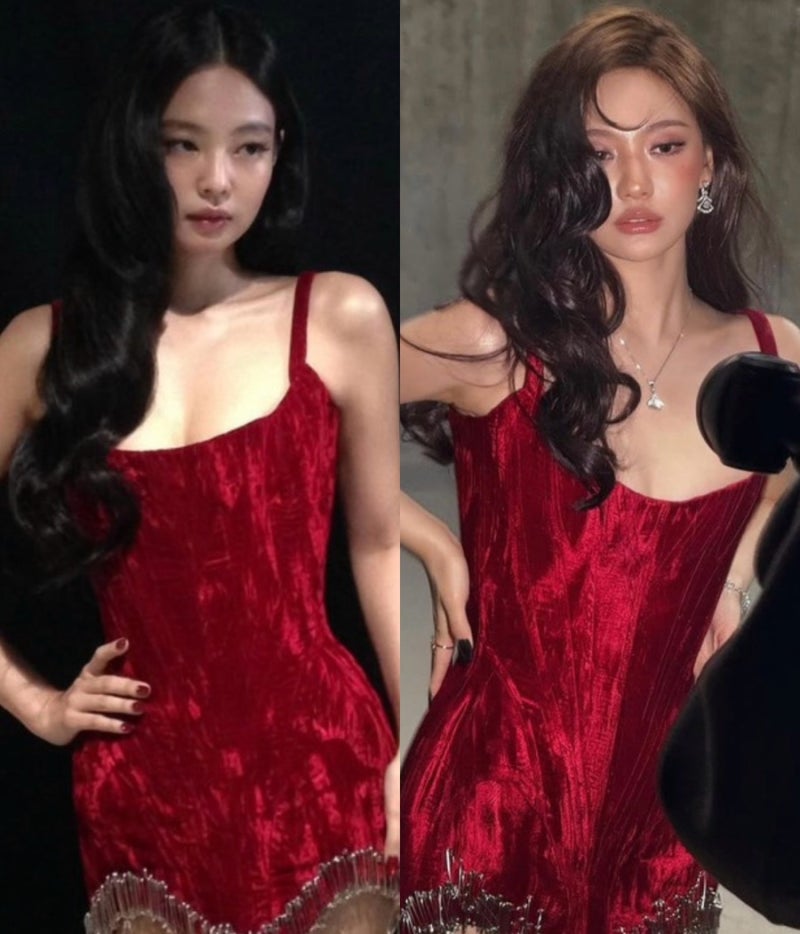 「BLACKPINK vs aespa」ジェニーとニンニンが同じドレスを着たらどうなる？