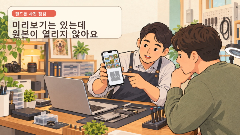 핸드폰사진복구 방법·비용, PC 프로그램 전 파일 확인