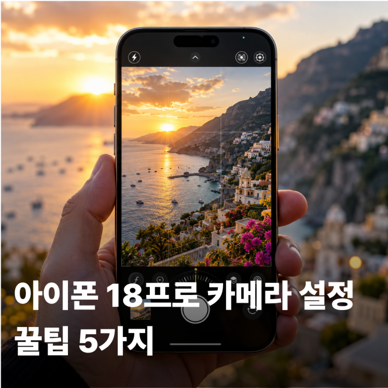 아이폰 18프로 카메라 설정｜48MP·조리개·화질 추천 꿀팁 5가지
