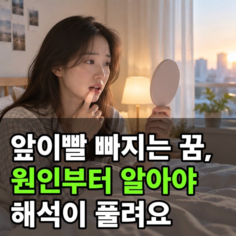앞이빨 빠지는 꿈, 원인부터 알아야 해석이 풀려요