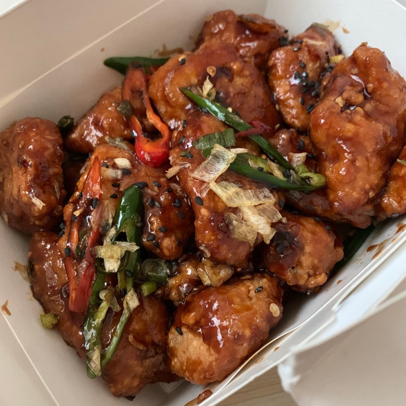 bhc 신림역점 배달 순살맛초킹 양은 적지만 맛있는 건 사실