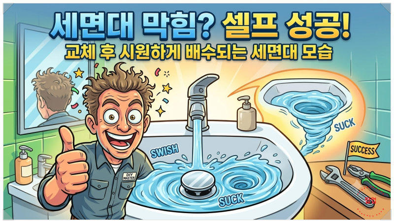 세면대 팝업 고장 원인과 셀프 교체 방법 총정리
