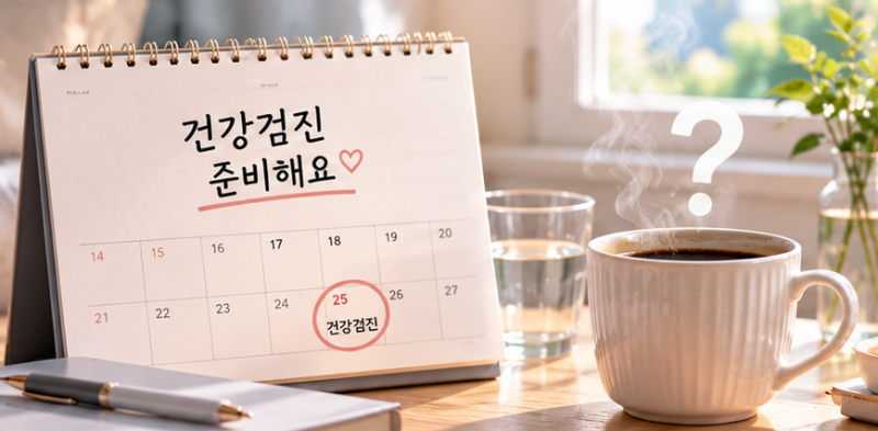 건강검진 전날 커피 마셔도 될까? 금식 중 디카페인 & 음료 주의사항 총정리!