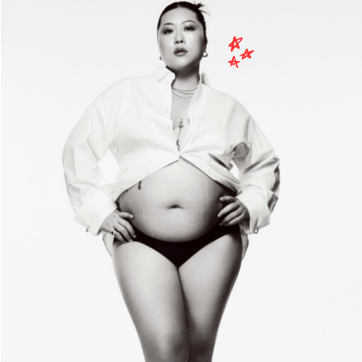 “세 자릿수 <b>만삭</b> 임산부” 106kg 몸 그대로 <b>화보</b> 찍은 유명 크리에이....