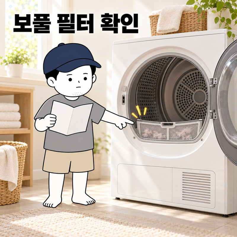 건조기 필터 청소는 매번 물로? 보풀 제거와 물세척을 나눠 보세요