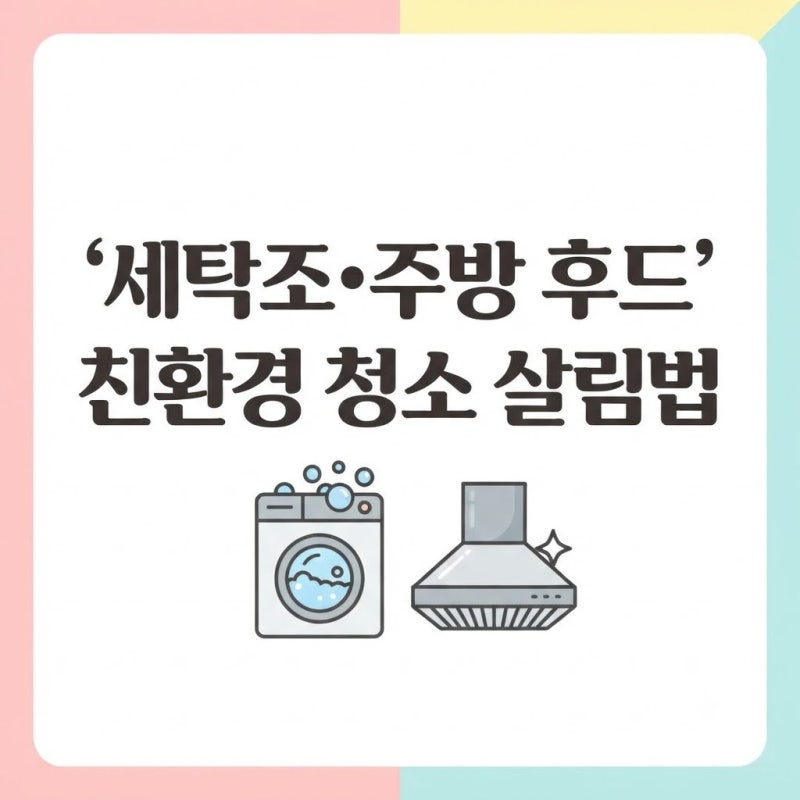 세탁조 주방 후드 친환경 베이킹소다 구연산 청소 살림 꿀팁