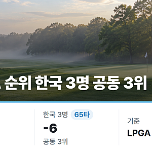 LPGA 순위 임진희·양희영·장효준 공동 3위, 2라운드 티오프·중계