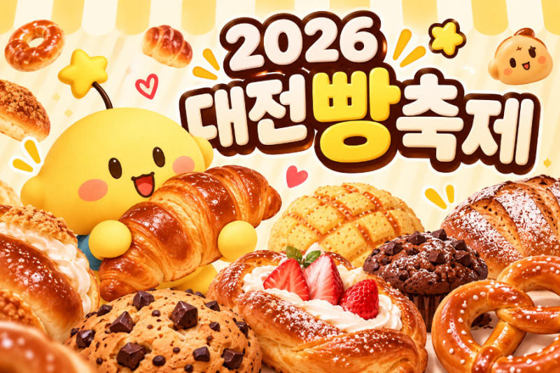 [2026 대전 빵축제] 대전 빵집 / 빵지순례 / 빵축제일정 / 장소 / 대전축제