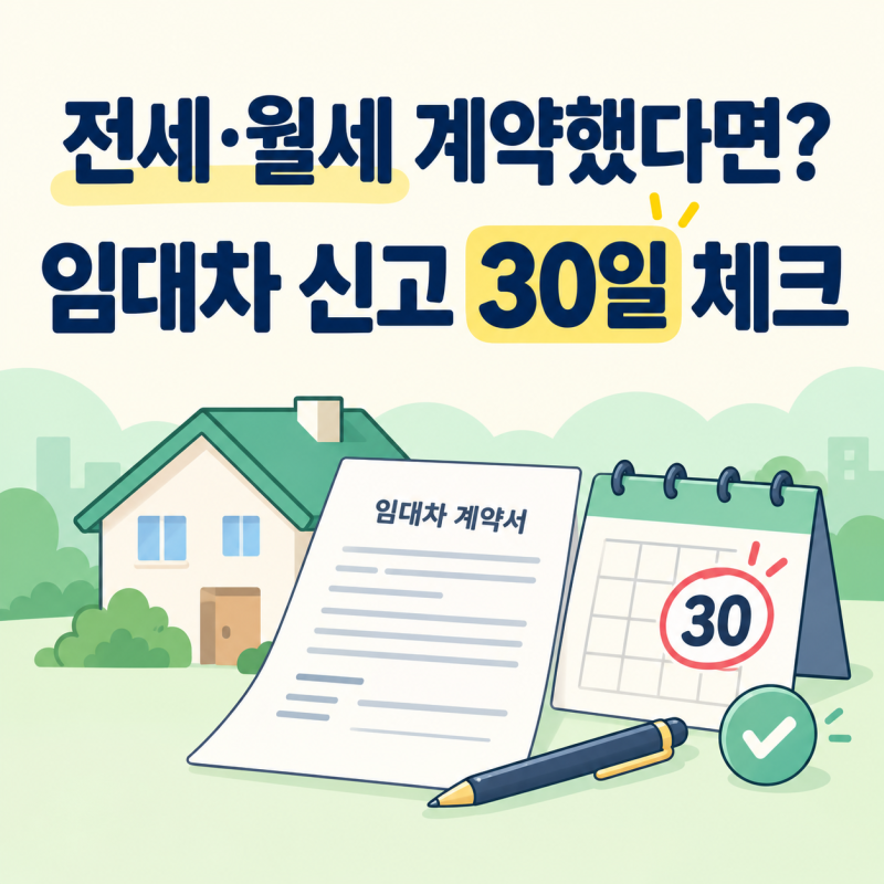 전세·월세 계약했다면 30일 안에 확인하세요! 주택 임대차계약 신고 방법