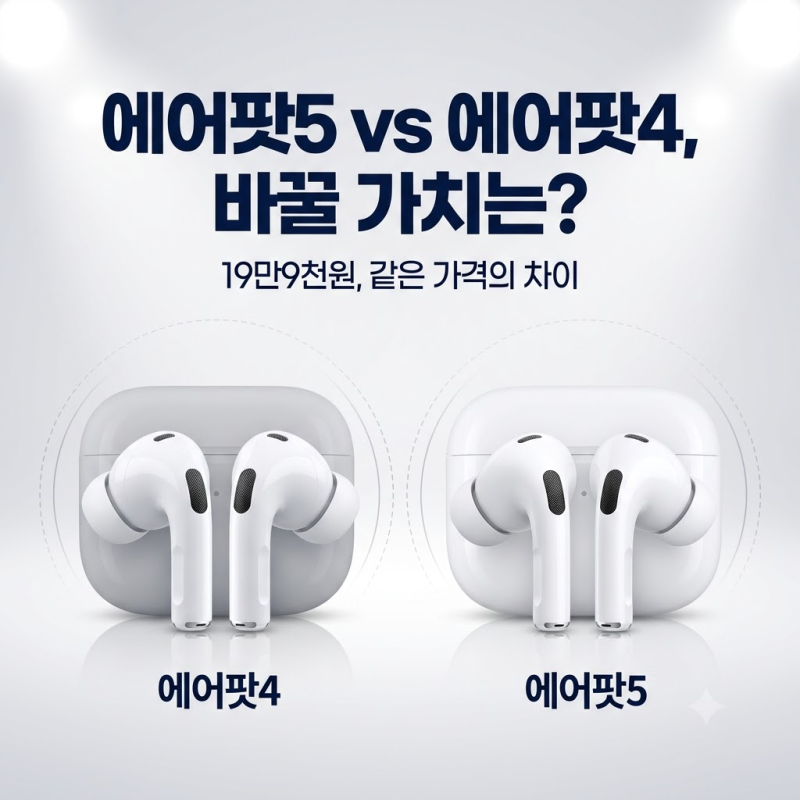 19만9천원인데 ANC까지? 에어팟5가 달라진 이유