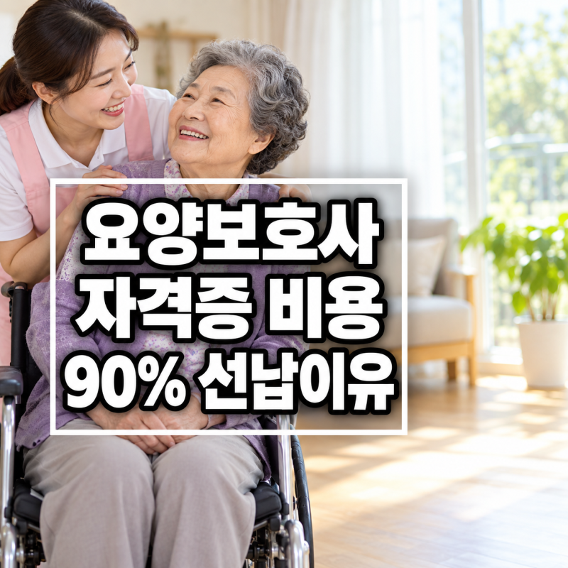 요양보호사 자격증 비용, 국비지원인데 90% 먼저 내는 이유