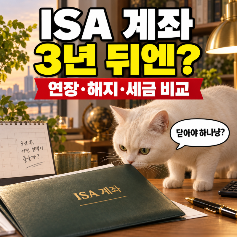 ISA 계좌 3년 지나면 해지할까? 만기 연장·세금 비교