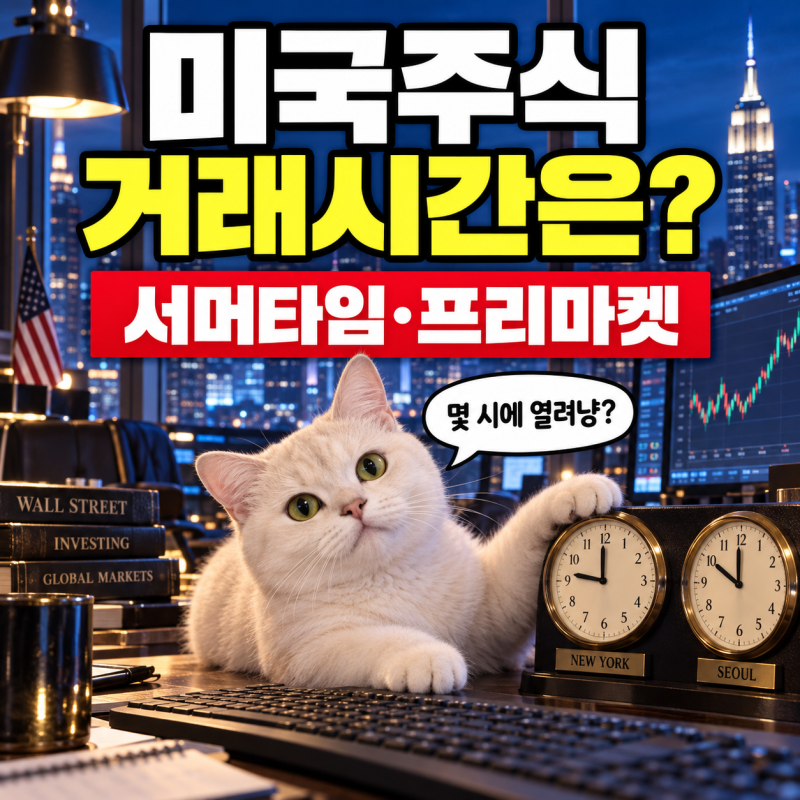 미국주식 거래시간 한국시간 몇 시? 서머타임·프리마켓