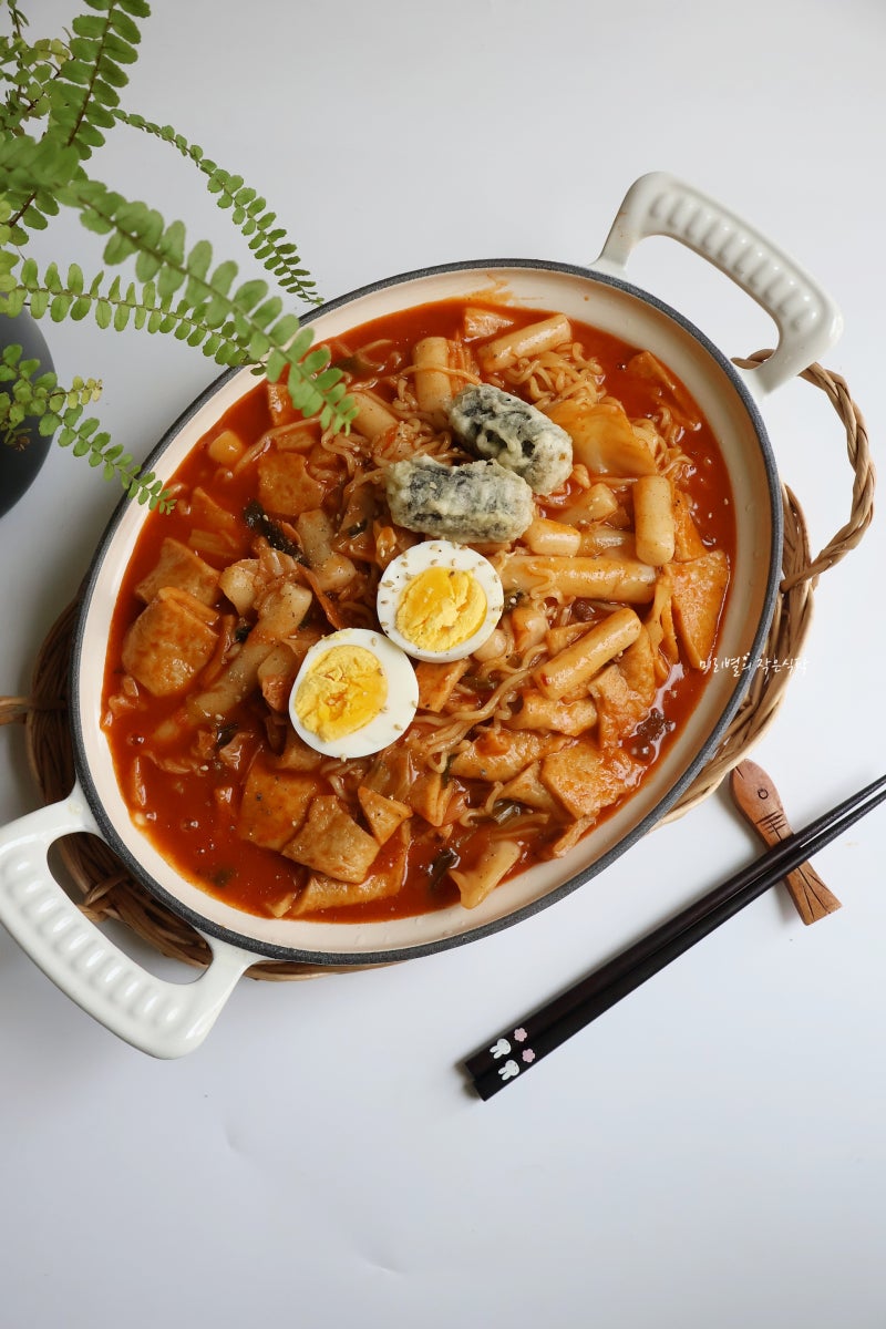 국물 떡볶이 소스 레시피 라볶이 만들기 라면볶이