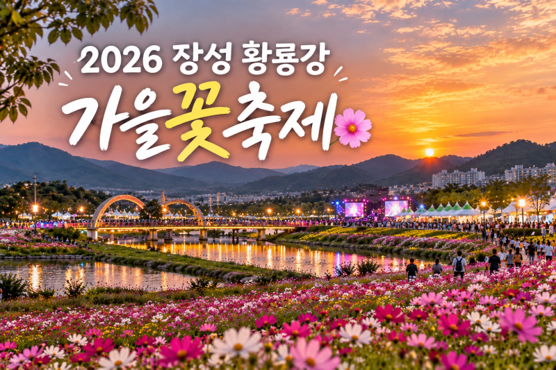 2026 장성 황룡강 가을꽃축제｜일정·라인업·주차·볼거리 총정리