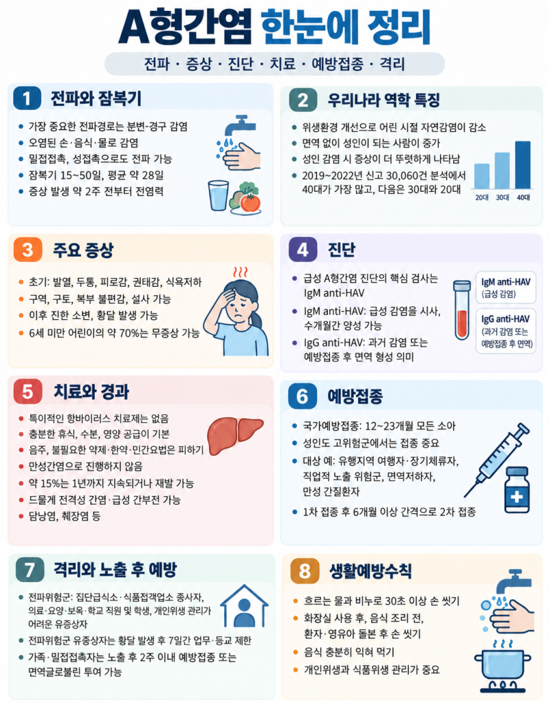 [간] A형간염, 증상·진단·치료·예방접종까지
