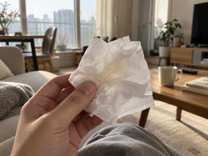 노란 가래가 나오면 세균감염일까? 감기 중 색이 변했다면