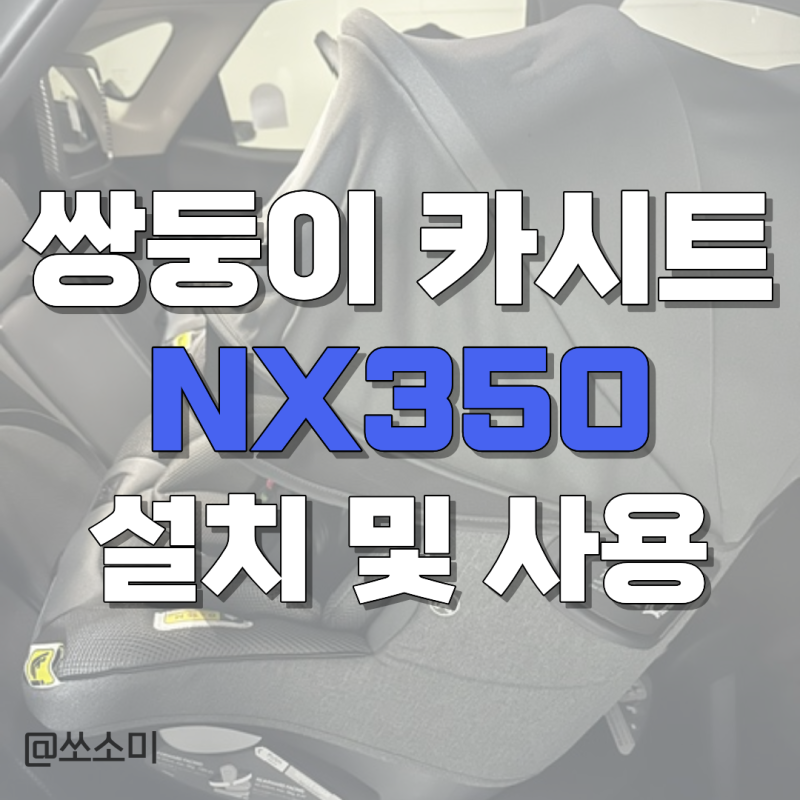 쌍둥이 카시트 조이 아이스핀360 시그니처 렉서스 NX350 설치 사용 후기