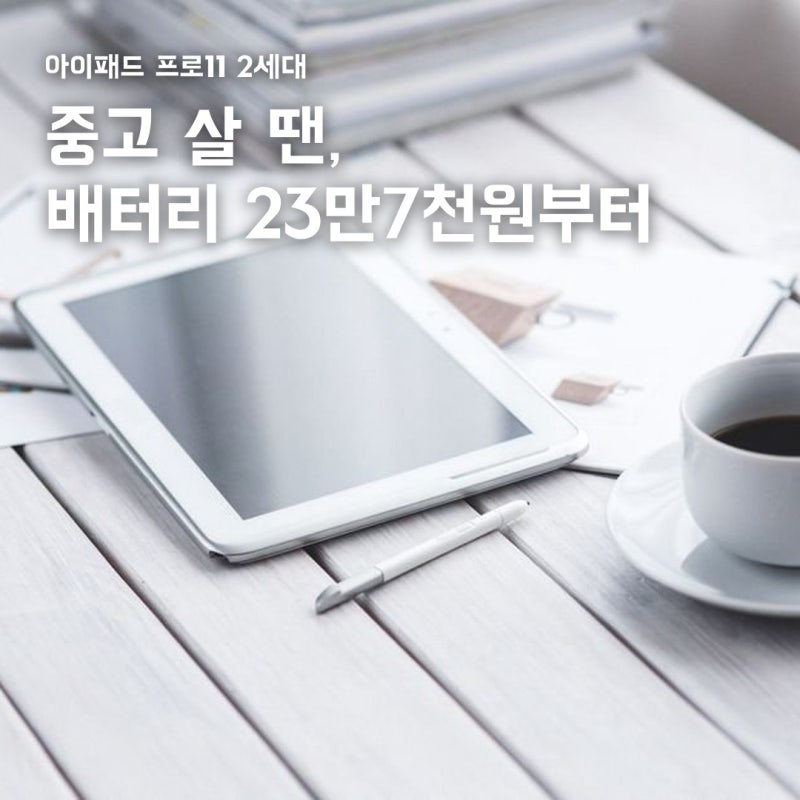 아이패드 프로11 2세대, 배터리 23만7천원이 복병