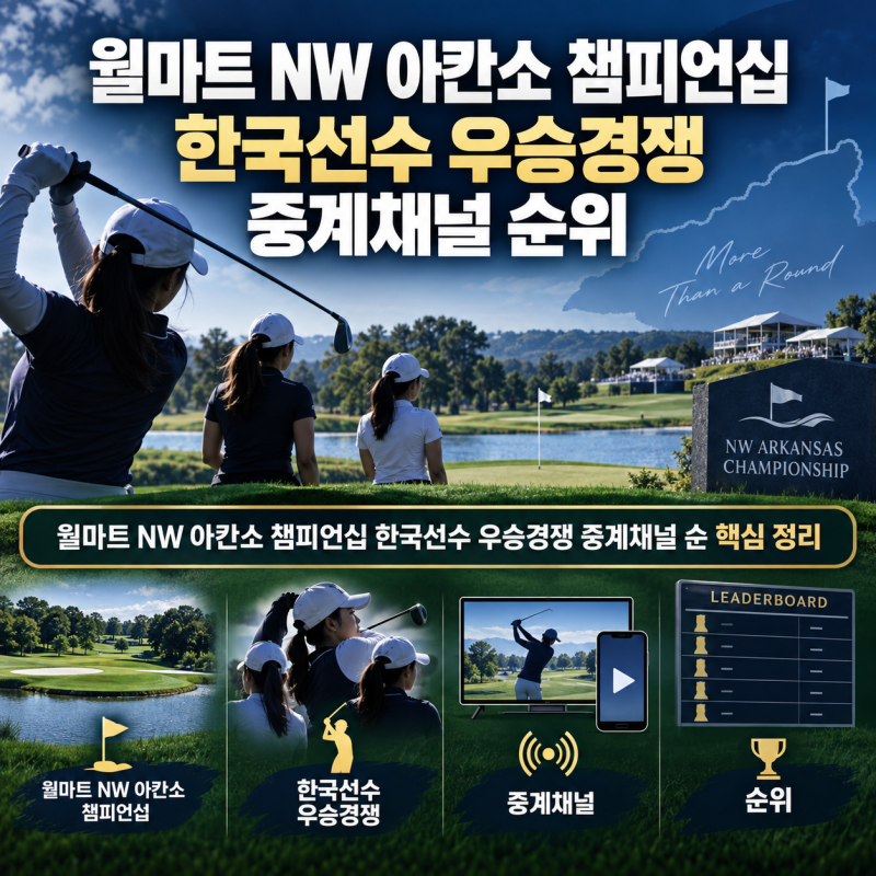 월마트 NW 아칸소 챔피언십 골프대회 중계 방송사는? 한국선수 순위