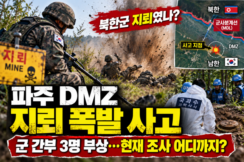 파주 DMZ 지뢰 폭발 사고 총정리｜북한군 매설 지뢰였나? 군 간부 3명 부상·현재 조사 상황