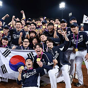 아시안게임 야구 결승 한국 일본 3대1 승리! 5연속 금메달 한일전 결과