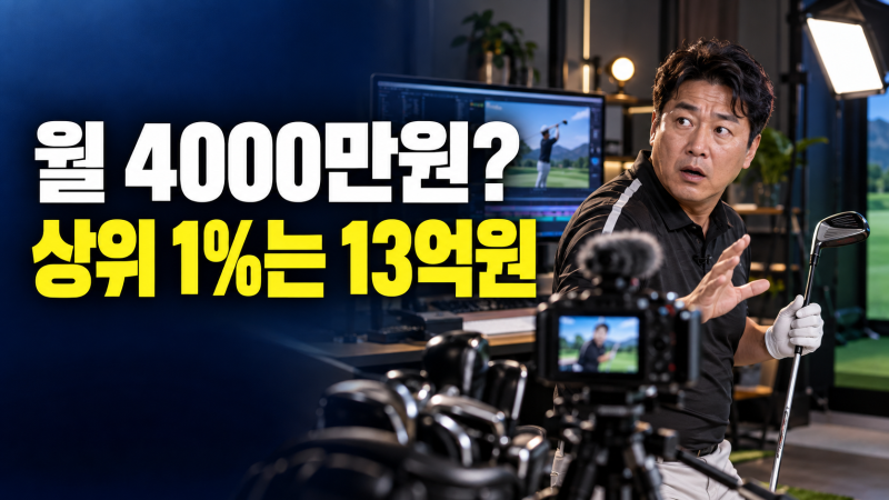 김구라 유튜브 수익 월 4000만원, 상위 1%는 평균 13억