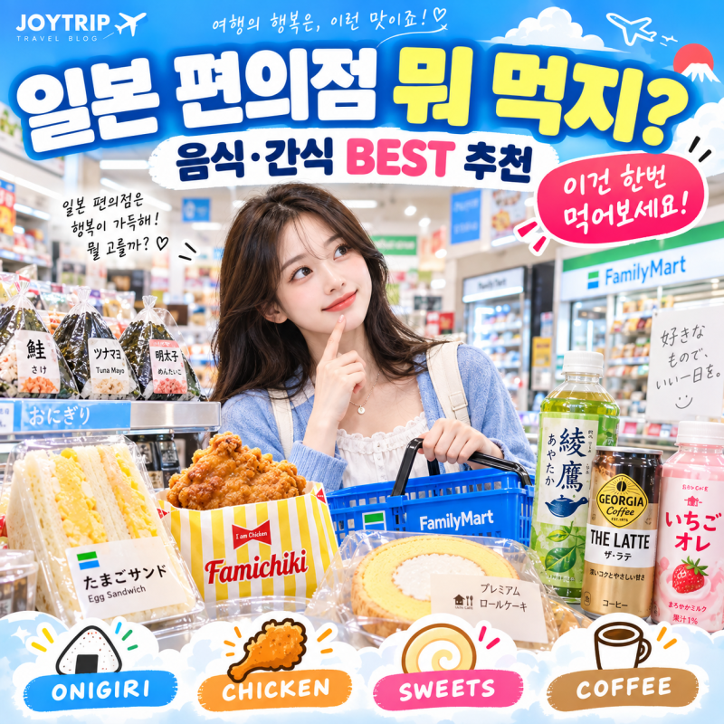 일본 여행 편의점에서 꼭 사볼 만한 음식·간식 추천｜세븐·패밀리마트·로손 BEST