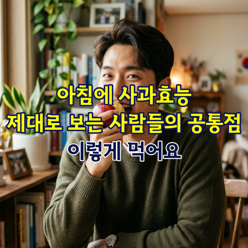 아침에 사과효능 제대로 보는 사람들의 공통점 이렇게 먹어요