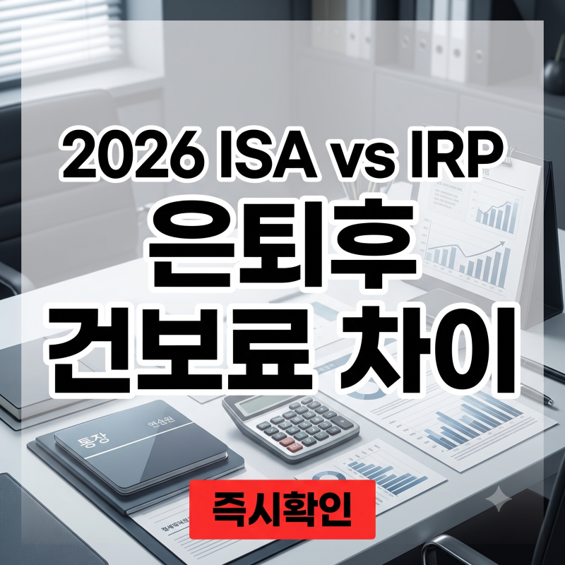 "연금 받으면 건보료 뛴다더니"…은퇴자가 ISA와 IRP 두고 고민하는 이유! 건보료 폭탄 피하는 ....