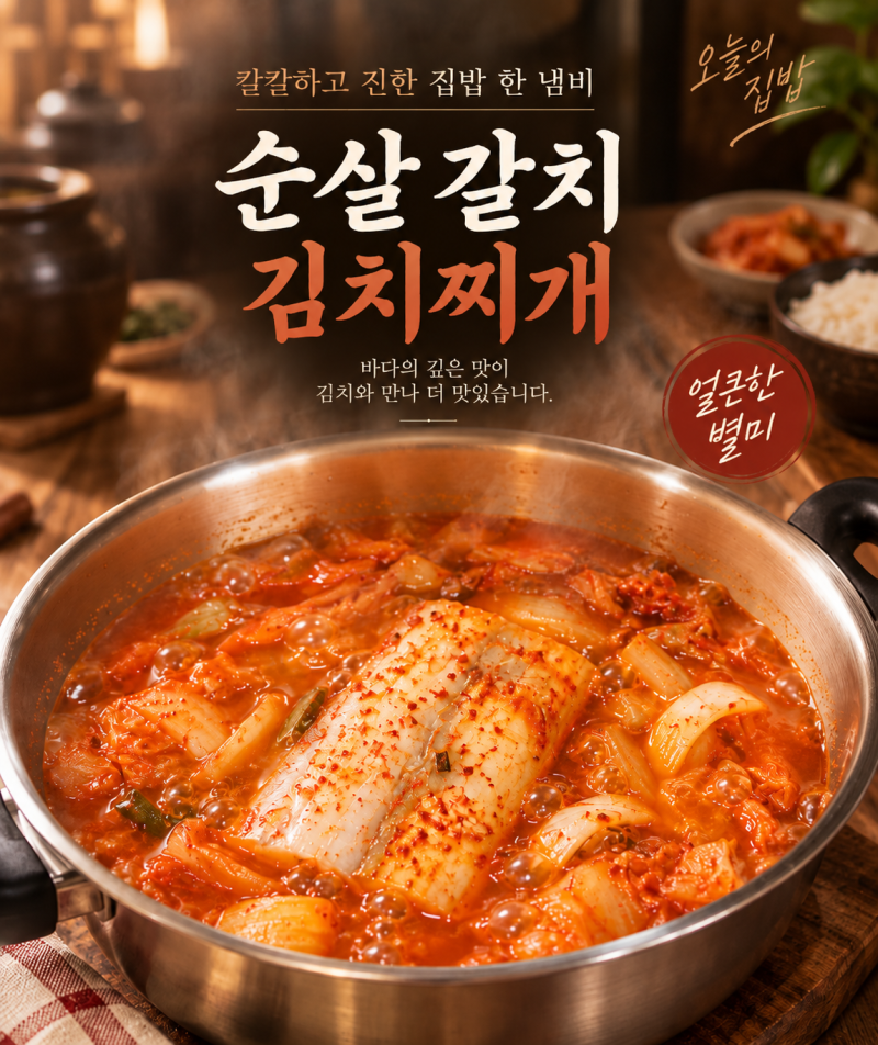 냉동 순살 갈치 김치찌개 만드는 법 해동 없이 끓이는 얼큰한 갈치김치찌개